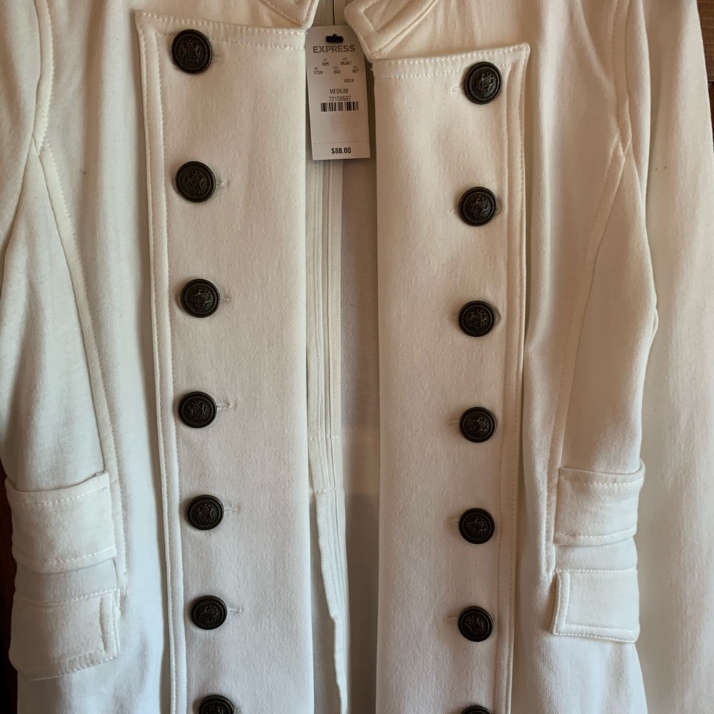 NWT Express Beige Sailor Jacket